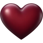 dark red heart sticker