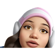 girl in hat portrait sticker