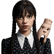 girl with twin braids sticker