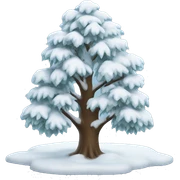 snow tree sticker
