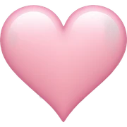 light pink heart sticker
