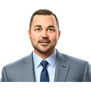 dapper young man in suit sticker