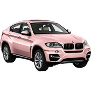 light pink bmw x6 car sticker