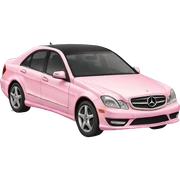 light pink mercedes  sticker