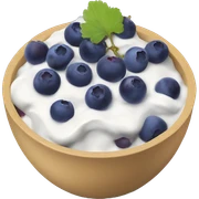 yoghurt bowl with grapes and blueberries sticker