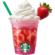 Starbucks srawberry drink sticker