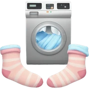 Washing socks sticker
