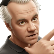 realistic portrait of white-haired boy sticker
