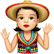 Fiestero with Sombrero sticker