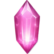 Glowing Pink power up crystal sticker