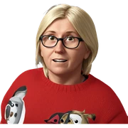 blonde boy in red sweater sticker