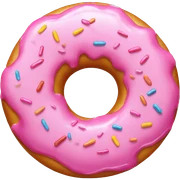 Preppy donuts pink  sticker