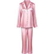 Light pink silk pyjamas set sticker