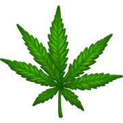 marijuana plant sticker