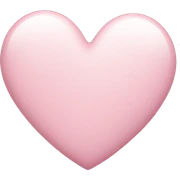 soft pink heart sticker