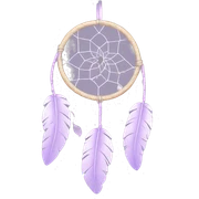 Pastel lilac dreamcatcher sticker