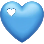 corazón azul sticker
