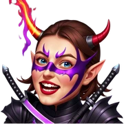 Demon-Horned Warrior sticker