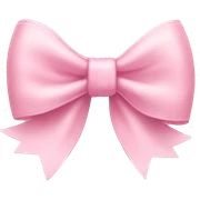 Light pink bow sticker