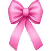 Pink bow sticker