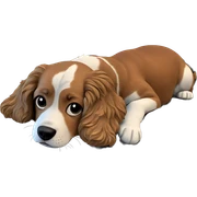 dog against brick wall sticker