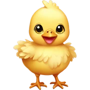 Baby chicken with pink bow sticker