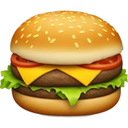 hamburger sticker