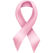 light pink ribbon bow sticker