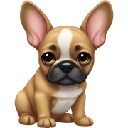 Fawn frenchie pup sticker