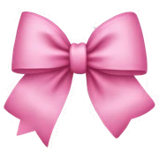 pink bow sticker