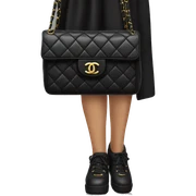 Black Chanel bag sticker