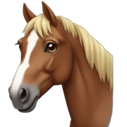 brown horse sticker