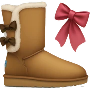 Uggs with bow sticker