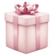 Light pink Christmas gifts under a white Christmas tree  sticker