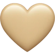 Beige heart sticker