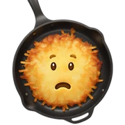 latkes in a frying pan sticker