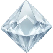 White crustal diamond sticker