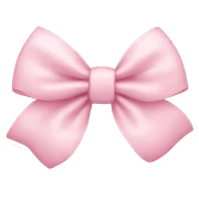Light pink bow sticker