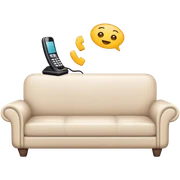 Phone on therapist couch sticker