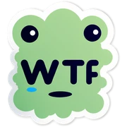 wtf sticker