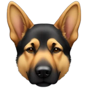 german shepherd sleeping sticker