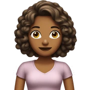 Chica mulata con cabello rizado  sticker