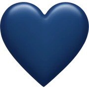 Navy blue heart  sticker