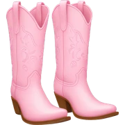 pastel pink cowgirl boots sticker