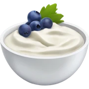 yoghurt bowl with grapes and blueberries sticker