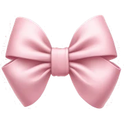 Pale Pink bow sticker