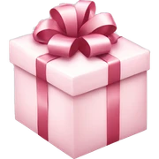Light pink Christmas gifts under a white Christmas tree  sticker