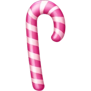 Pink candy cane sticker
