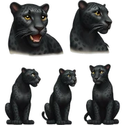 black leopard sticker