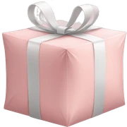 light pink package sticker
